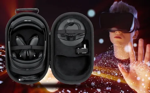 Vista 9 de co2CREA Hard Case Compatible with Meta Quest Pro Virtual Reality Headset