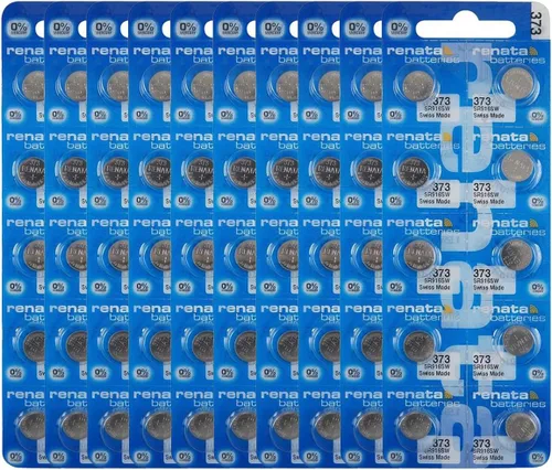 Vista 11 de Renata 373 SR916SW Baterías – 1.55 V Óxido de Plata 373 Batería de Reloj (2 unidades)
