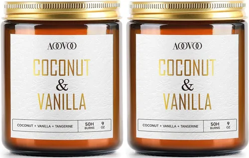 Vista 21 de AOOVOO Velas de canela de manzana, velas perfumadas de 22 onzas, vela de aromaterapia, vela de soja para el hogar perfumada