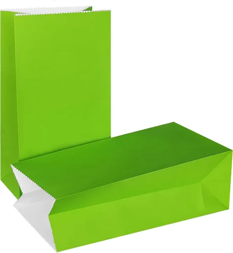 Vista 17 de Bolsas de papel de color brillante mini KEYYOOMY, bolsas de fiesta negras, bolsitas de papel para regalos de fiesta pequeña, bolsa de almuerzo