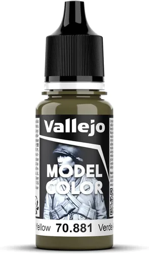 Vista 2 de Vallejo Pintura de color 1 color amarillo y verde, 0.6 fl oz