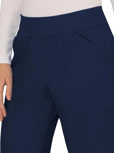 Vista 3 de Workwear Revolution WW110 - Pantalones de uniforme médico tipo cargo para mujer, elásticos, suaves