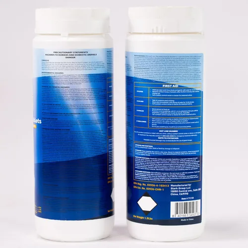Vista 2 de XtremeClear Tabletas de Cloro de 1 Pulgada 1.5 libras para Piscinas, Tabletas de Cloración Estabilizadas de Larga Duración de 1" para Químicos