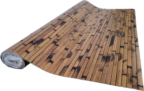 Vista 11 de Forever Bamboo Wainscoting - Panel de pared para decoración de interiores, panel de pared de bambú, acabado carbonizado, 4 pies de alto x 8 pies