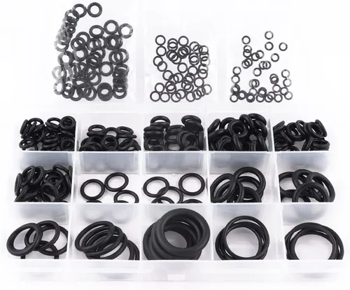 Vista 6 de Juego de 300 anillos tóricos, arandelas de manguera surtidas de juntas tóricas de goma de 18 tamaños para reparación de automóviles, conexiones
