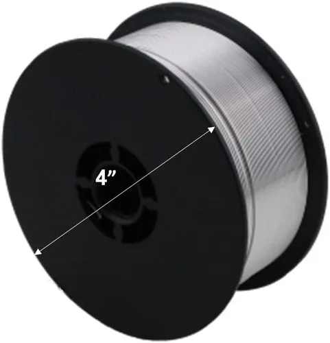 Vista 4 de WeldingCity ER4043 Alambre de soldadura MIG de aluminio 1-Lb carrete 0.030" (0.8mm)