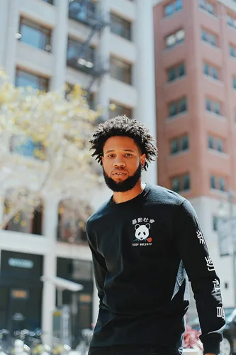 Vista 8 de Riot Society - Playera estampada de manga larga con bordado a la moda para hombre