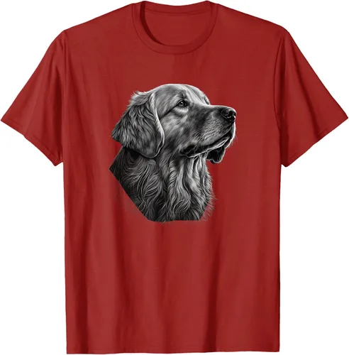 Vista 46 de Camiseta divertida Golden Retriever, Negro