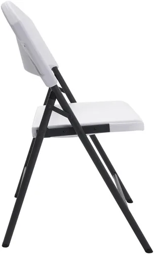 Vista 4 de Lifetime Productos Silla Plegable Contorneada, Blanco