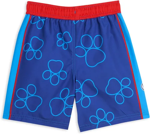 Vista 4 de Paw Patrol Rubble Marshall Chase Pullover Rash Guard and Swim Trunks Outfit Set Toddler to Little Kid