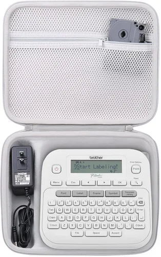 Vista 9 de Khanka Funda protectora rígida de viaje para Brother P-Touch Pt-d400 Negro