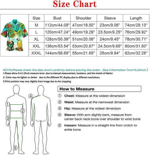 Vista 4 de Men's SpringSummer Fashion Casual Sports Party Beach Loose Print Short Big and Tall Long Sleeve T Shirts for Men