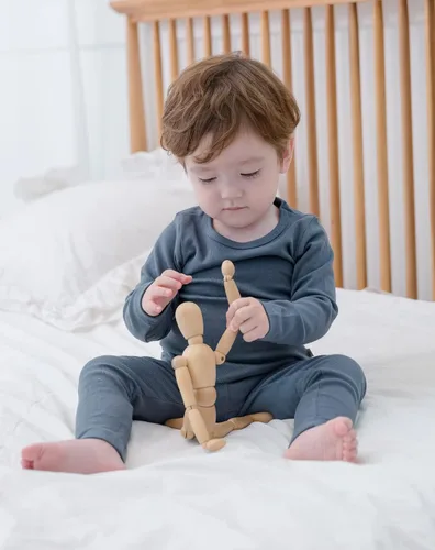 Vista 75 de AVAUMA - Pijama para niños y niñas de algodón básico para uso diario