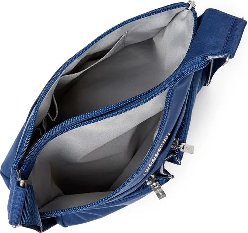 Vista 4 de Baggallini Cross Over Crossbody Bag for Women - Lightweight Water Resistant Travel Bag- Adjustable Strap Extra Pockets