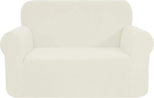 Vista 105 de CHUN YI - Funda elástica de 1 pieza para sillón grande, funda protectora suave de Jacquard con elastano, detalle de cuadros y parte inferior