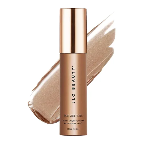 Vista 12 de JLO BEAUTY Resaltador de maquillaje y bronceador para cara y cuerpo, potenciador líquido de la tez, gotas luminosas de imprimación iluminadora