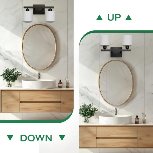 Vista 7 de Accesorios de iluminación de baño, accesorios de iluminación de baño sobre espejo, luces de tocador clásicas de interior, luz de tocador moderna