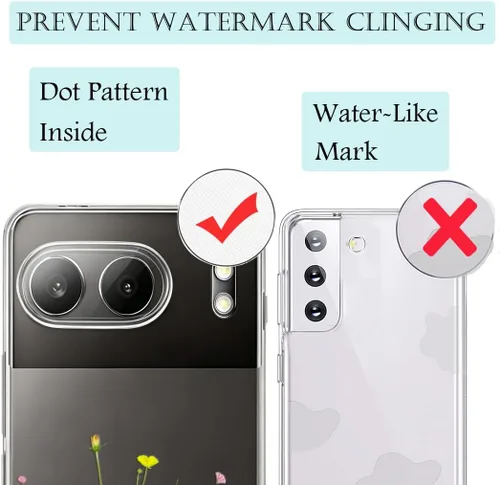Vista 9 de Unov Funda para OnePlus Nord 4 5G, ramo de flores Patrón en relieve transparente, antideslizante, protector delgado a prueba de golpes, TPU