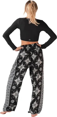 Vista 4 de Lotus and Luna Pantalones de harén para mujer, pantalones tailandeses para playa y descanso, cintura alta, pantalones bohemios, pantalones geniales