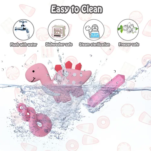 Vista 3 de Collar masticable para niños y niñas, paquete de 6 collares masticables sensoriales para niños autistas o adultos con TDAH, SPD, ansiedad, juguete