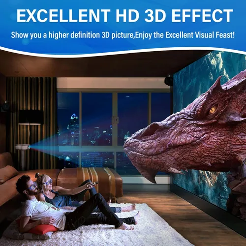 Vista 3 de TOUMEI Gafas 3D, Active Shutter 3D DLP Link recargables 3D para Acer ViewSonic BenQ Optoma Philips Panasonic Vivitek Dell Jmgo Cocar Toumei 3D