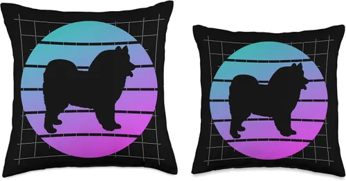 Vista 3 de Retro Chow Chow Dog Lover Throw Pillow