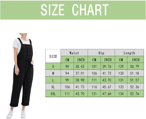 Vista 5 de Mono largo con botones para mujer, overol bohemio, con bolsillo, correa sólida, casual, para mujer, overol para ropa