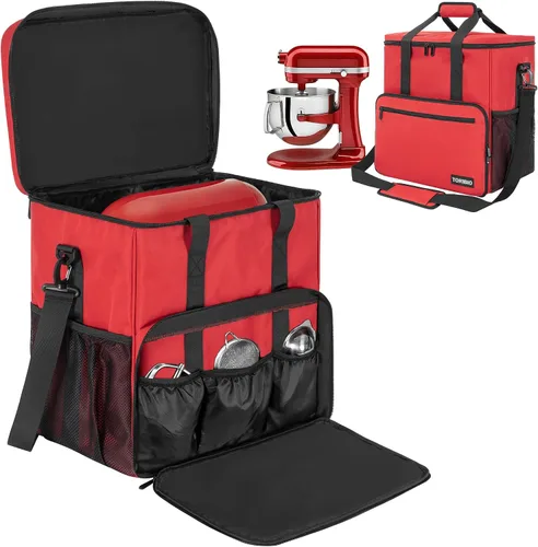 Vista 9 de TORIBIO Bolsa de almacenamiento para batidora de cocina compatible con KitchenAid y accesorios extra, bolsa/estuche portátil para batidora de 4.5