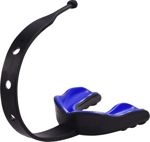 Vista 7 de Oral Mart - Protector bucal deportivo con correa para fútbol, lacrosse, hockey sobre hielo, taekwondo