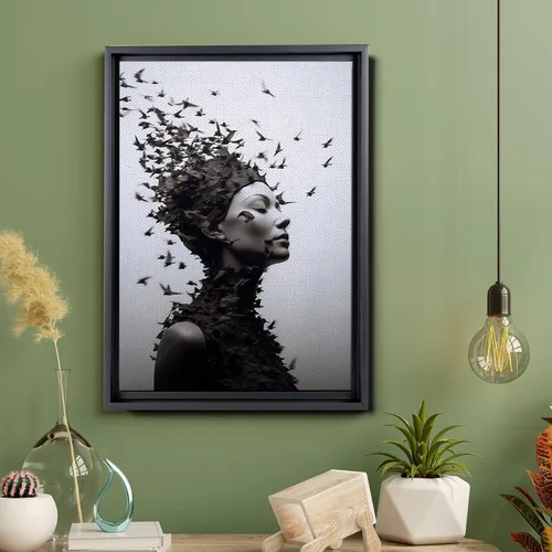 Vista 5 de Forest Girl Print, Wall Art, Affiche, Nature Print, Gift for Her
