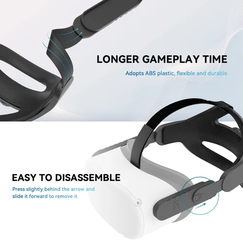 Vista 4 de CNBEYOUNG Adjustable Head Strap Compatible with Quest 2 Quest 3, Replacement for Quest 23 Elite Strap Accessories for Enhanced Support and Comfort