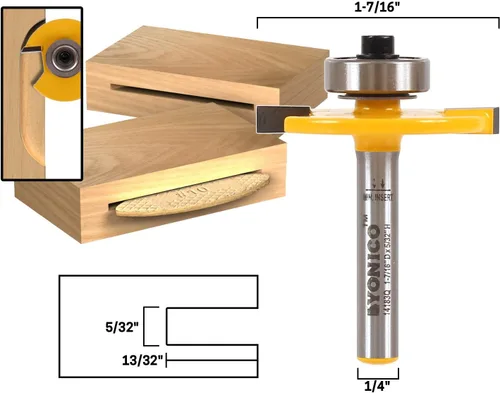 Vista 2 de YONICO Ranura para juntas de cortador de galletas Ranura # 10 1/4-Inch Shank 14183q