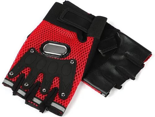 Vista 6 de IPENNY Guantes de entrenamiento unisex para hombre y mujer, guantes de ciclismo de medio dedo, transpirables, elásticos, guantes de ciclismo