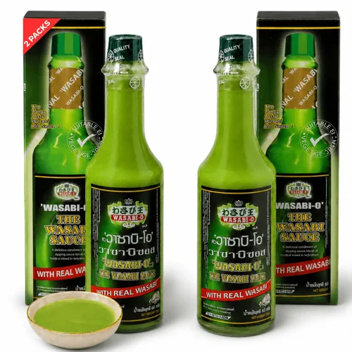 Vista 7 de Wasabi O Salsa picante y picante – Salsa japonesa fresca hecha con wasabi puro y real, sin gluten y salsa de wasabi vegana para bistec y sushi