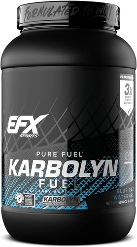 Vista 24 de EFX Sports Karbolyn Fuel Polvo de carbohidratos de absorción rápida Carga de carbohidratos, energía sostenida, recuperación rápida Sin
