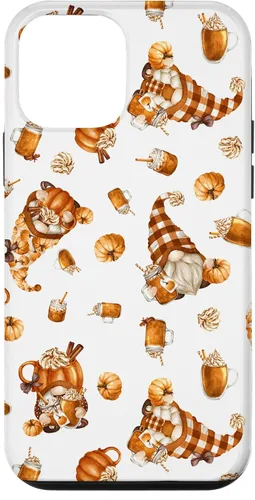 Vista 16 de Autumn Pumpkin Spice Motif for Thanksgiving Cute Fall Gnome Case for iPhone 17