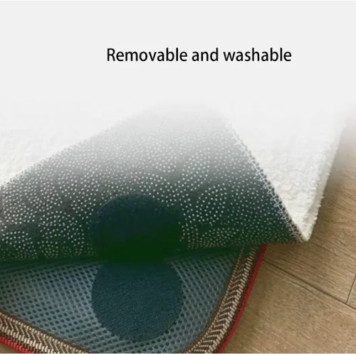 Vista 3 de OLOTU Alfombra de estilo moderno con calefacción para sala de estar, alfombras suaves con temporizador y termostato, alfombra grande con calefacción