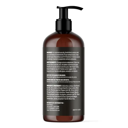 Vista 2 de Aceite de masaje para dolores musculares de árnica con colágeno, células madre y mentol, terapia anticelulitis para todo el cuerpo, tratamiento