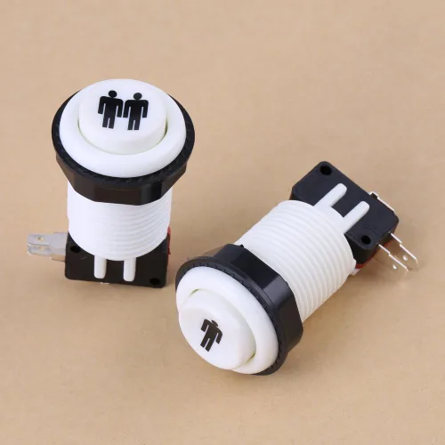 Vista 5 de Botón de juego, 1P 2P jugador botón DIY kit piezas de juego para joystick GamesArcade Videojuegos