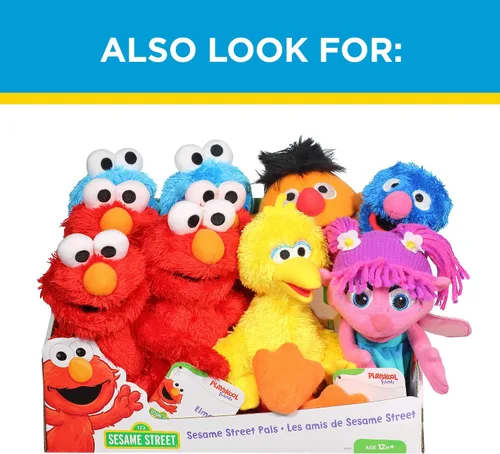 Vista 6 de Sesame Street Mini muñeca de Elmo de peluche: juguete Elmo de 10 pulgadas para niños pequeños y preescolares, juguete para niños de 1 año en adelante