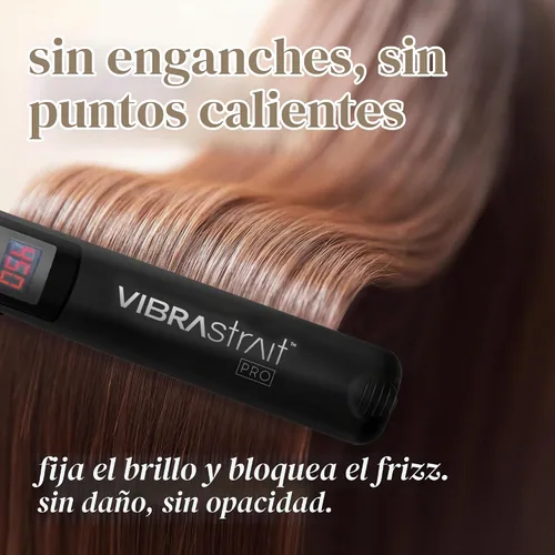 Vista 5 de Plancha plana oscilante VIBRAstrait (tamaños de 1 pulgada, 1.75 pulgadas), 2.5 cm Alisador de pelo de cerámica rápido, sin encrespamiento, fácil