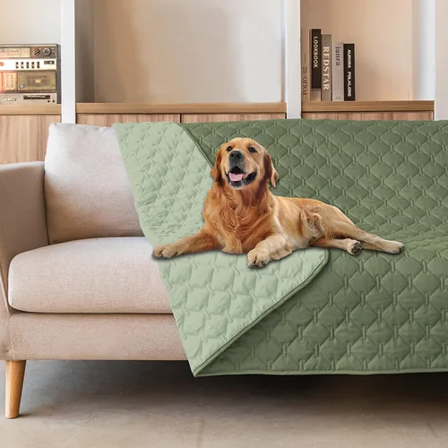 Vista 17 de gogobunny Manta para mascotas 3 veces más resistente, impermeable y a prueba de arañazos; protector de muebles reversible para perros y gatos, funda