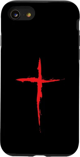 Vista 18 de Funda con Crucifijo de Símbolo Religioso de la Cruz Roja Sangre para iPhone 16