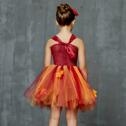 Vista 4 de Disfraz de princesa de hada para niñas con alas de hada de elfo para niños pequeños Halloween cosplay cumpleaños conjunto