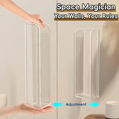 Vista 4 de Paquete de 2 soportes transparentes de un solo bolsillo, soporte