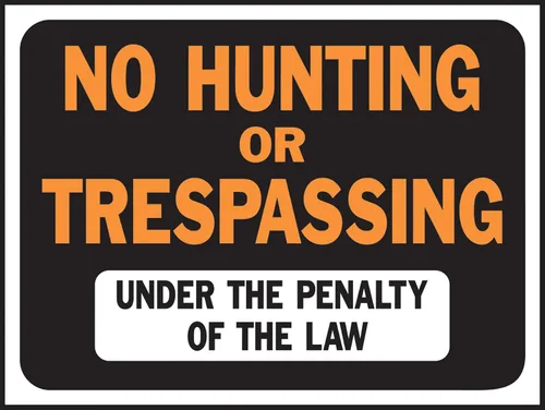 Vista 32 de HY-KO Products 3016 Private Property-Keep Out - Letrero de plástico, 9 "x 12", naranja/negro