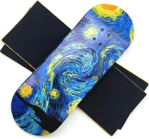 Vista 2 de Starry Night - Patinetas Completas Pro de Diapasón de Madera de 34 mm