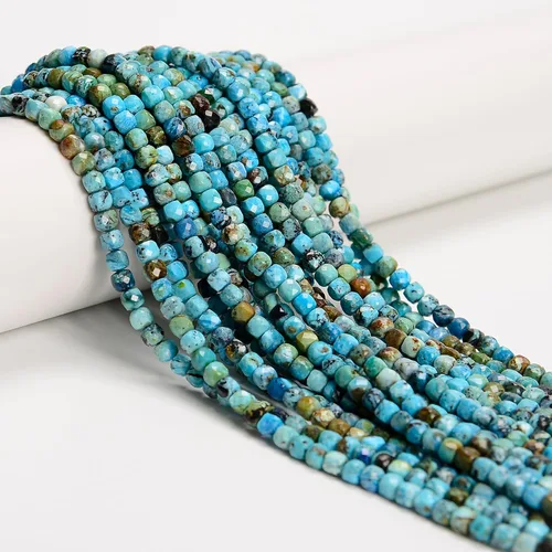 Vista 41 de JM Design Cuentas de 5/64 de pulgada 01 con forma de cubo liso multicolor para manualidades y fabricación de joyas (pulseras, collares, pendientes)