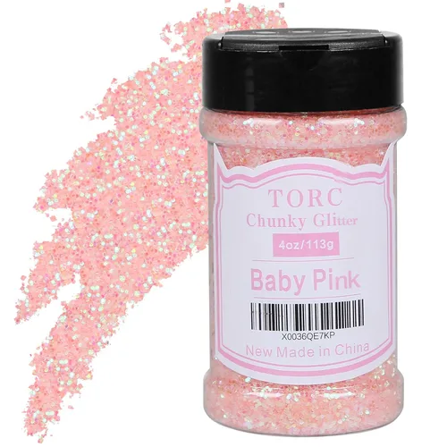 Vista 7 de TORC Brillantina gruesa negra de 4 onzas para manualidades de resina, tumblers, maquillaje cosmético, arte de uñas, decoración de festivales
