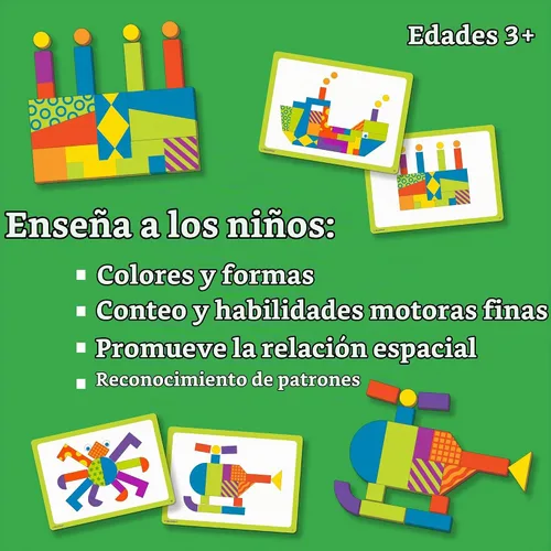 Vista 3 de MindWare Imagination Patterns - Juego de construcción magnético
